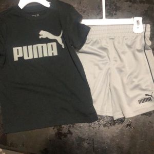PUMA 2 Piece Set Shortsleeve Shirt Shorts